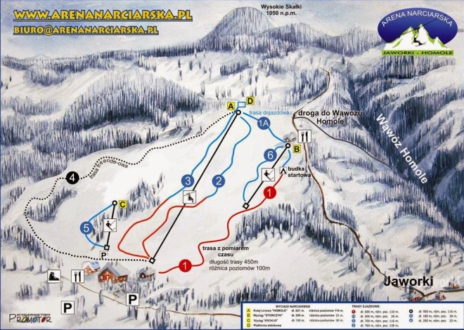 Wyciąg arena narciarska Jaworki